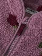 NAME IT Onelda Teddy Card in Lilas zipper detail