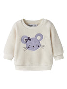NAME IT Olivine Long Sleeve TEDDY in Antique White front view
