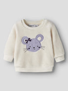 NAME IT Olivine Long Sleeve TEDDY in Antique White angled view