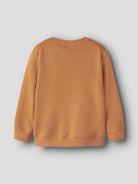 NAME IT Ollie Long Sleeve Sweatshirt in Tomato Cream back view