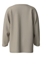 NAME IT Vaglan Long Sleeve Top in Island Fossil Dalmatains back view