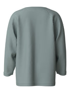 NAME IT Vaglan Long Sleeve Top in Abyss Moose back view
