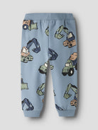 NAME IT Kark Sweatpants in Ashley Blue back view