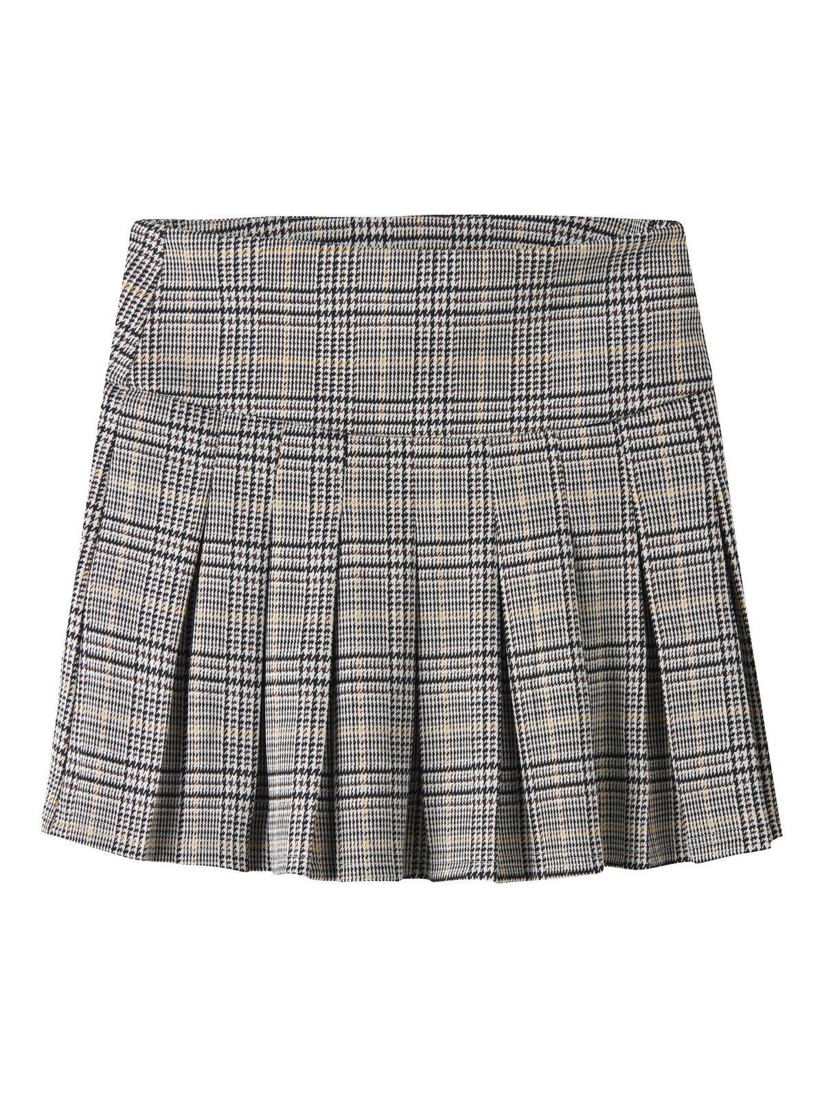 NAME IT Rina PLEATED Skirt in Island Fossil flat lay