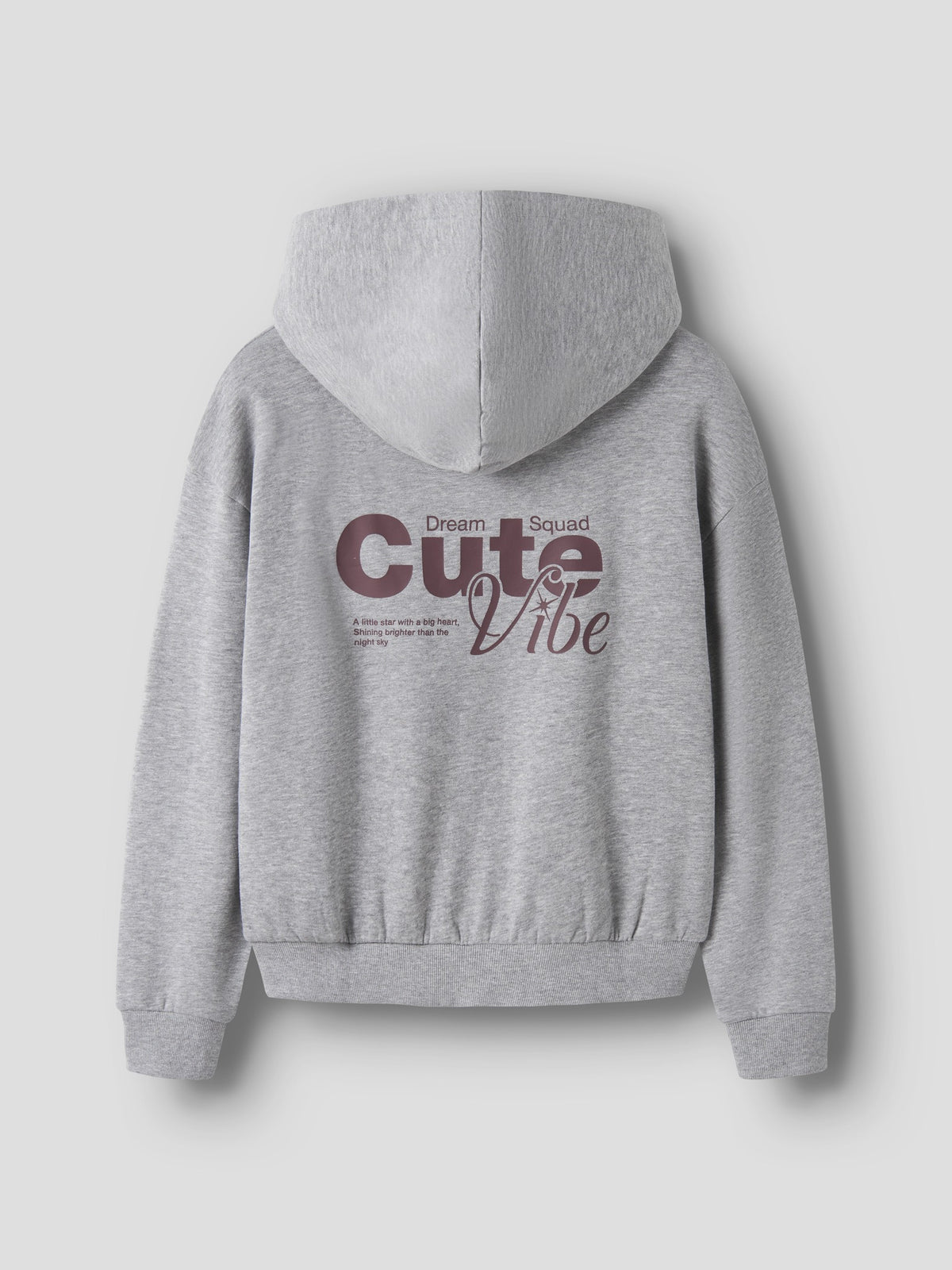 NAME IT Roloui Long Sleeve Rlx Sh Sweatshirt Wh in Grey Melange angled view