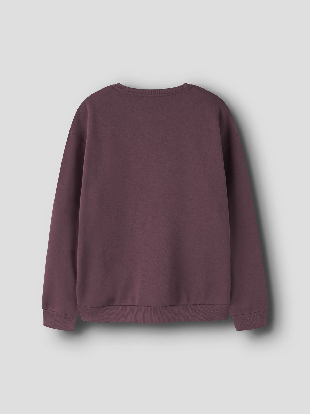 NAME IT Randu Long Sleeve Sweatshirt in Catawba Grape back view