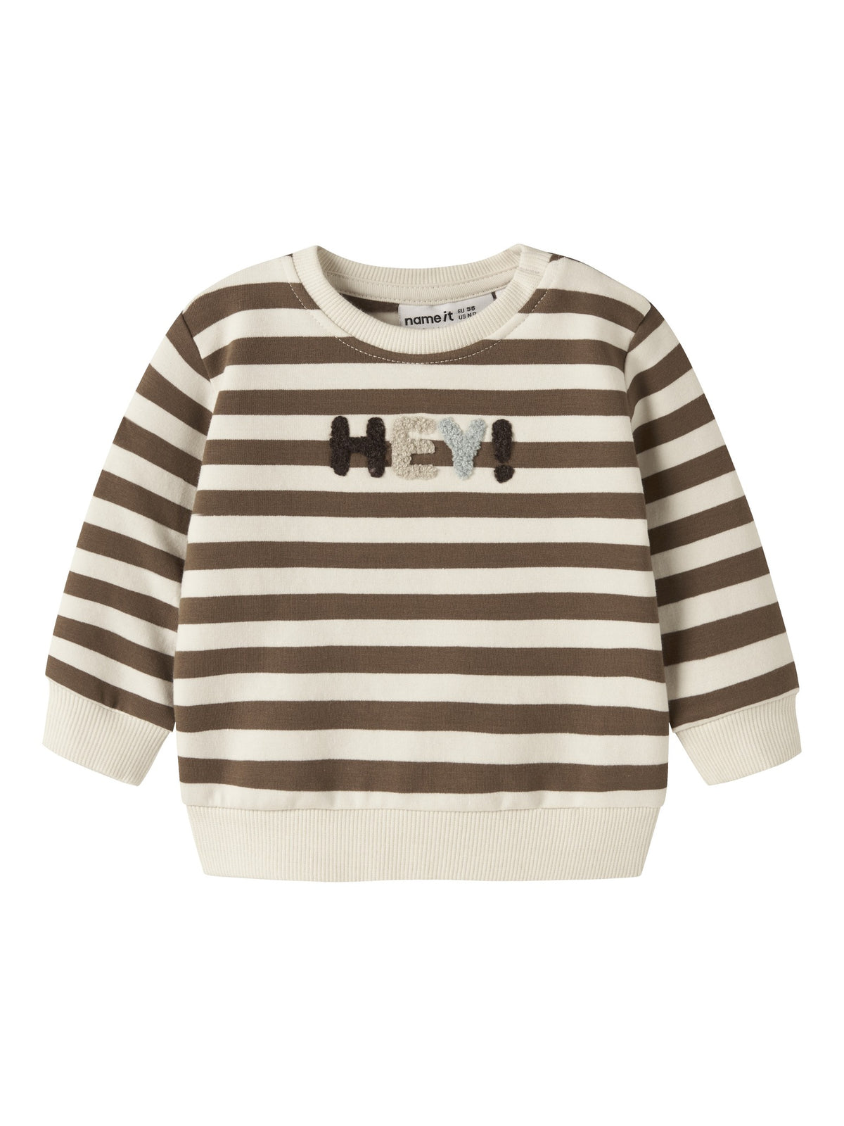 NAME IT Rafan Baby Boys' Sweatshirts in Sepia front view
