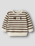 NAME IT Rafan Baby Boys' Sweatshirts in Sepia front view (image 2)