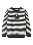 NAME IT Rafan Long Sleeve Sweatshirt in Navy Blazer