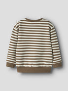 NAME IT Rafan Long Sleeve Sweatshirt in Sepia back view