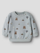 NAME IT Ragner Long Sleeve Sweatshirt in Abyss angled view