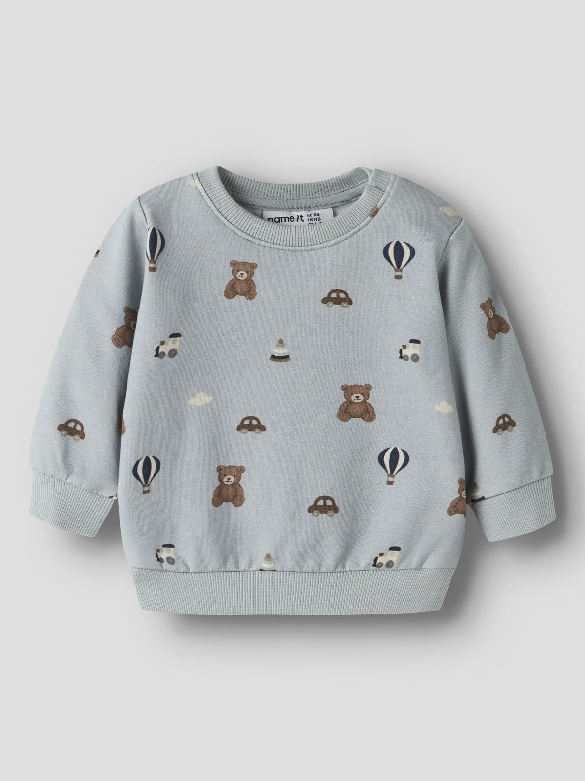 NAME IT Ragner Long Sleeve Sweatshirt in Abyss angled view
