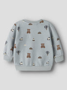 NAME IT Ragner Long Sleeve Sweatshirt in Abyss back view