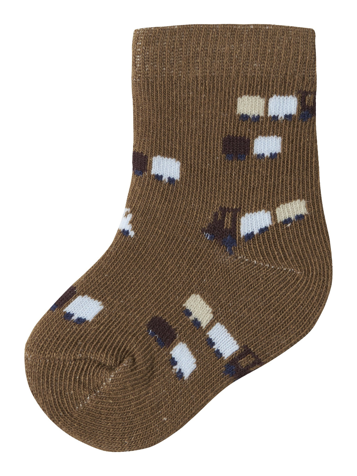 NAME IT Rotrain SOCK in Sepia front view