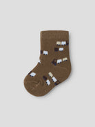 NAME IT Rotrain SOCK in Sepia angled view
