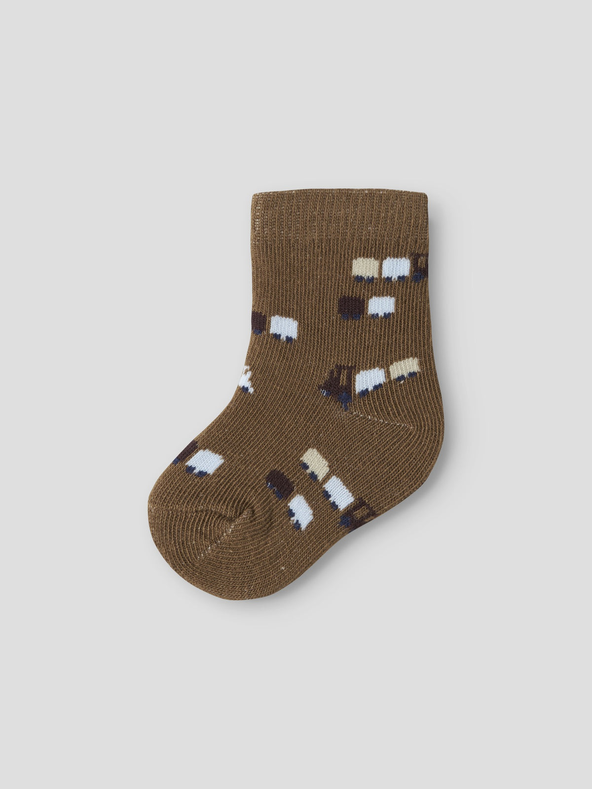 NAME IT Rotrain SOCK in Sepia angled view