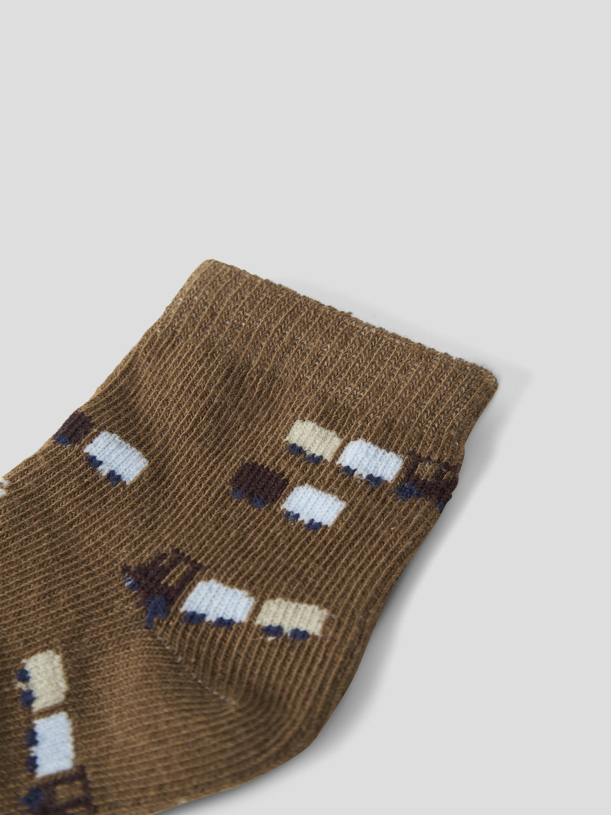 NAME IT Rotrain SOCK in Sepia patterned knit