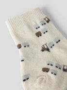 NAME IT Rotrain SOCK in Birch pattern view