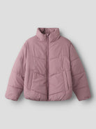 NAME IT Forty Puffer Jacket in Wistful Mauve angled view