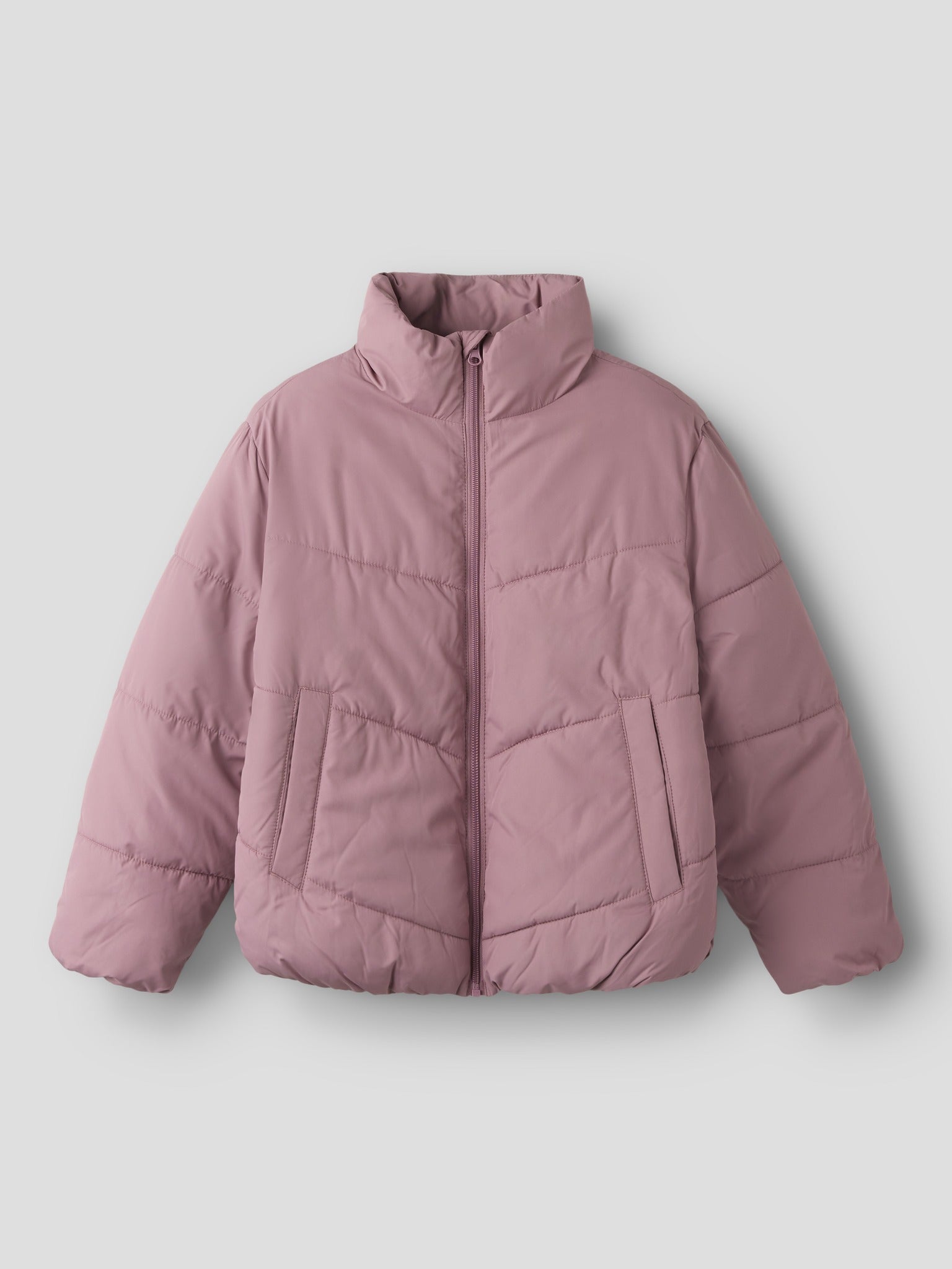 NAME IT Forty Puffer Jacket in Wistful Mauve angled view