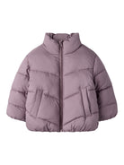 NAME IT Forty Puffer Jacket in Wistful Mauve front view