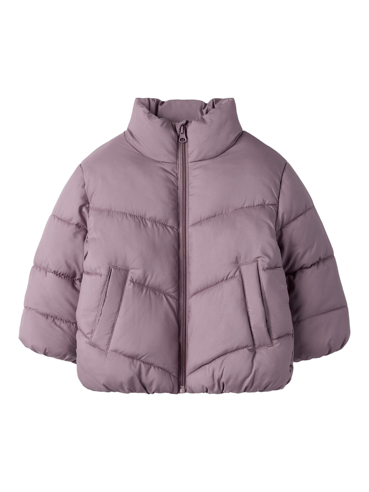NAME IT Forty Puffer Jacket in Wistful Mauve front view