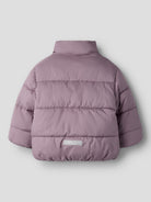 NAME IT Forty Puffer Jacket in Wistful Mauve back view