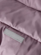 NAME IT Forty Puffer Jacket in Wistful Mauve logo patch detail