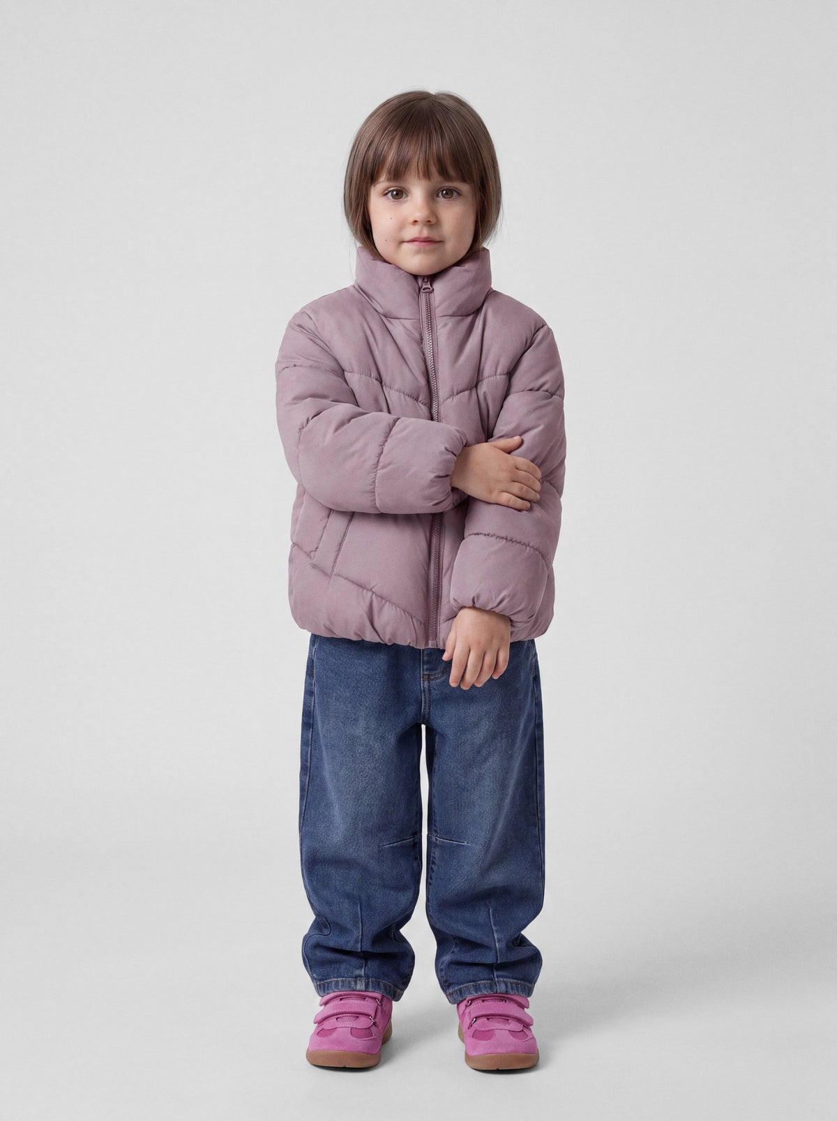 NAME IT Forty Puffer Jacket in Wistful Mauve puffer jacket