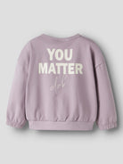 NAME IT Ryfie Girls' Sweatshirts in Mauve Shadows back view