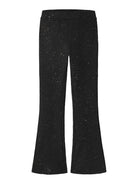 NAME IT Retna BOOTCUT Trousers in Black front view
