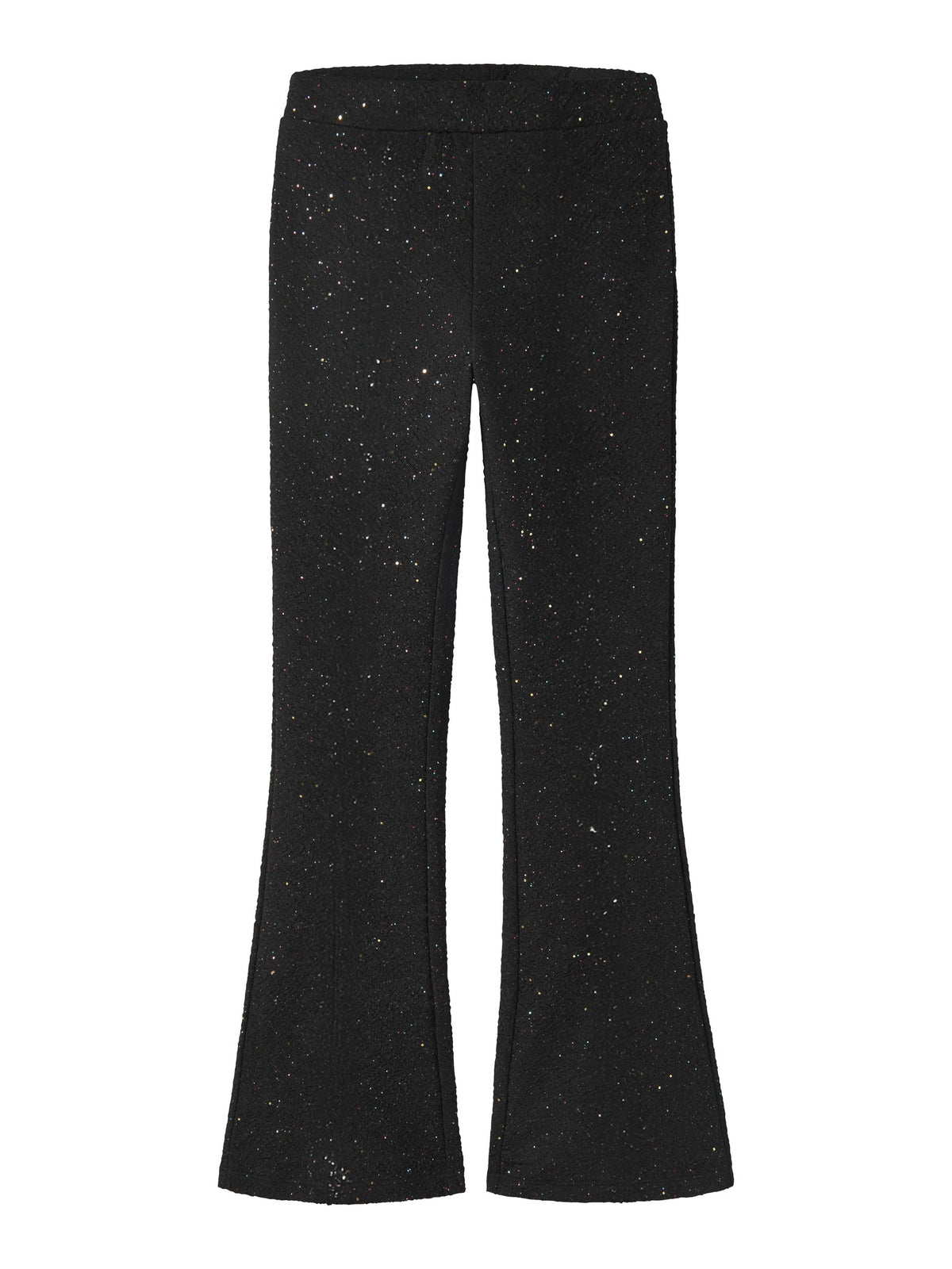 NAME IT Retna BOOTCUT Trousers in Black front view