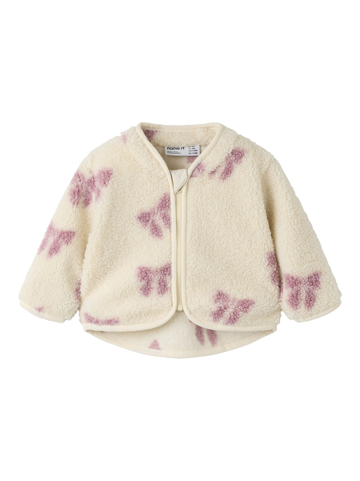 NAME IT Olaja Teddy Jacket in Birch front view