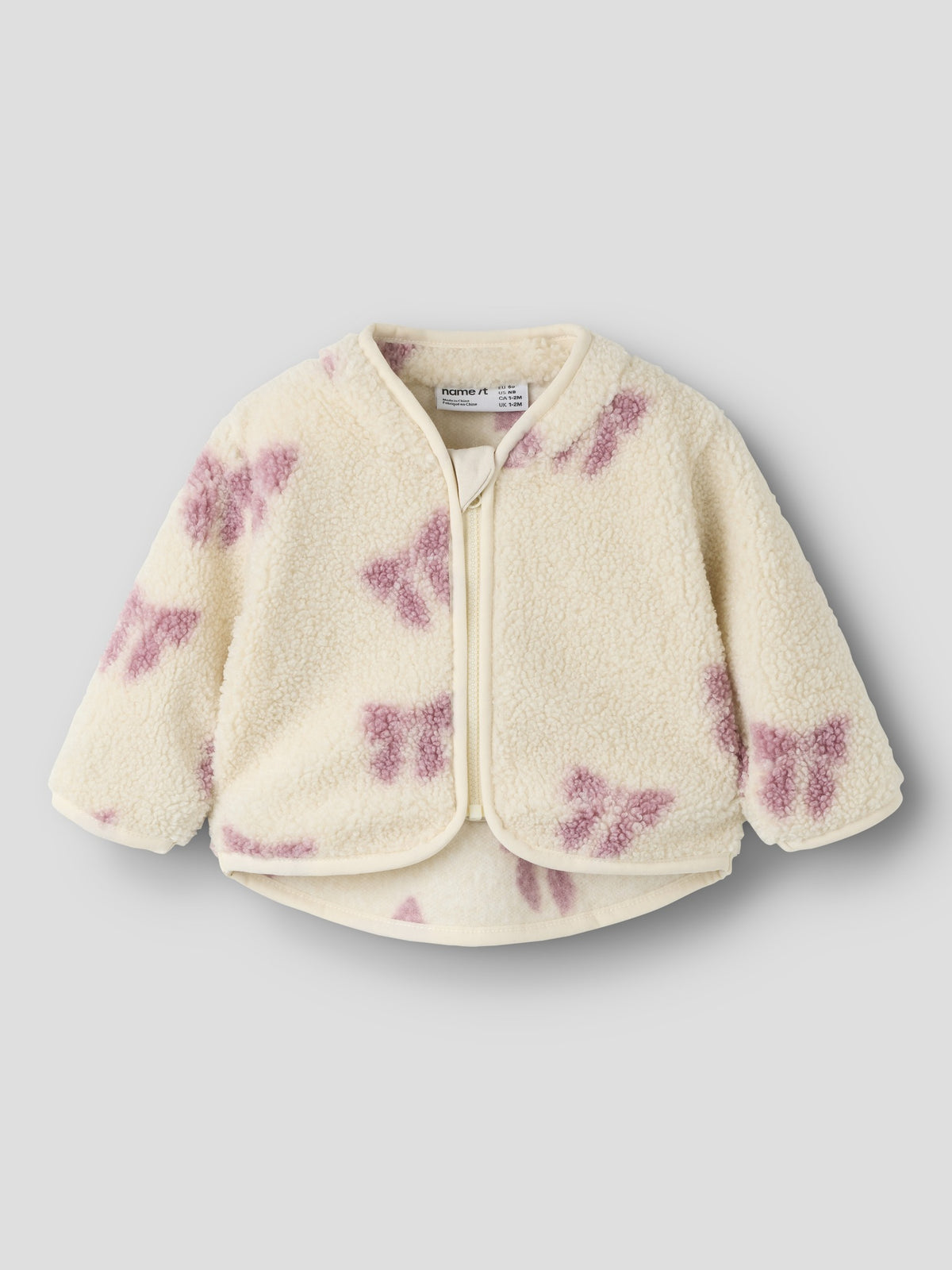 NAME IT Olaja Teddy Jacket in Birch angled view