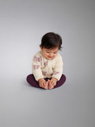 NAME IT Olaja Teddy Jacket in Birch patterned fleece texture detail