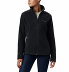 Black jacket with Columbia logo on a white background