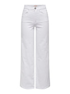 ONLY Madison White High Waist Wide Leg Denim Jeans WHITE alternate view