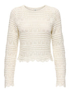 ONLY Elke Life Pullover Knit in Birch front view