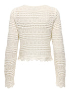 ONLY Elke Life Pullover Knit in Birch back view