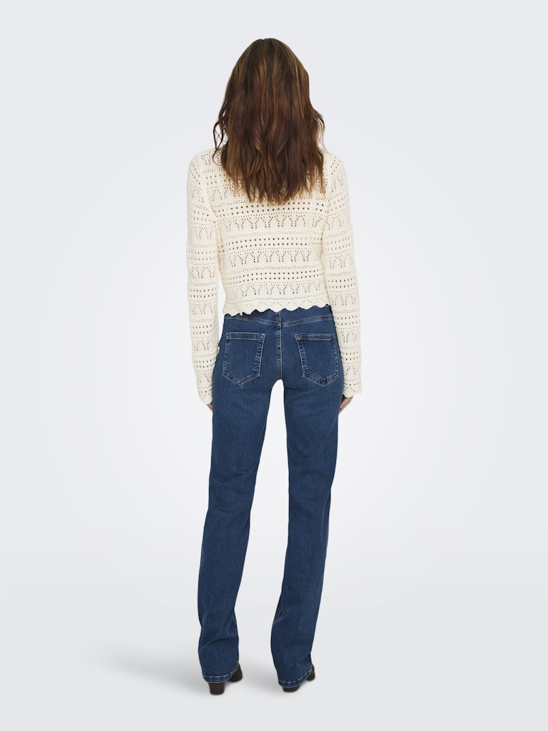 ONLY Elke Life Pullover Knit in Birch back model view