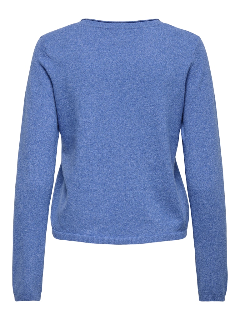 ONLY Loyal V - neck Pullo Knt in Ultramarine Melange back view