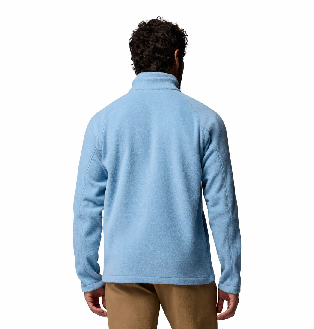 Columbia Fast Trek III half zip fleece in Rainy Day, back view