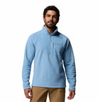 Columbia Fast Trek III half zip fleece in Rainy Day, front model view
