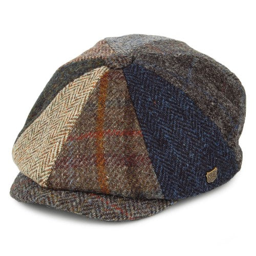 FAILSWORTH Lewis 8 Piece Multi Colour Tweed Cap Multi Colour front view