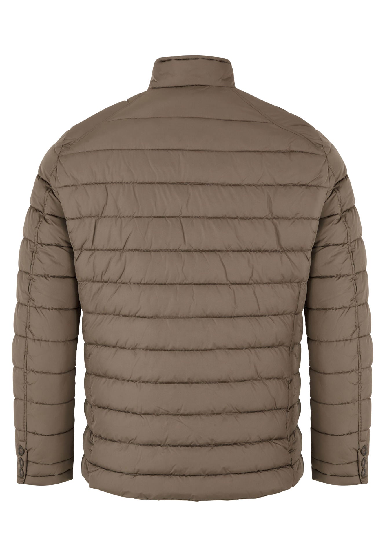 Men's Chocolate Puffer Jacket-Back View