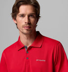 Mens Utilizer™ Polo Shirt-Mountain Red