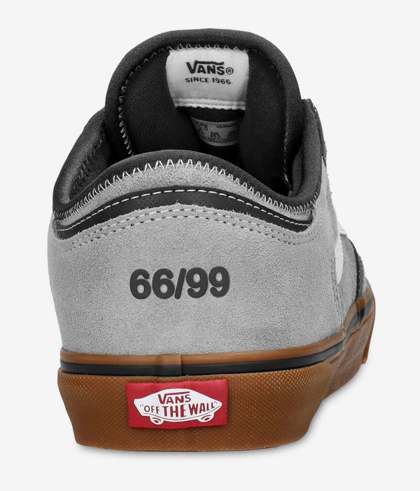 Gray Vans sneaker with '66/99' on a white background