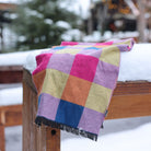 Swole Panda Multi Check Bamboo Scarf multi back view