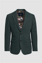 House of Cavani Thomas Lush Olive Blazer Lush Olive detail view