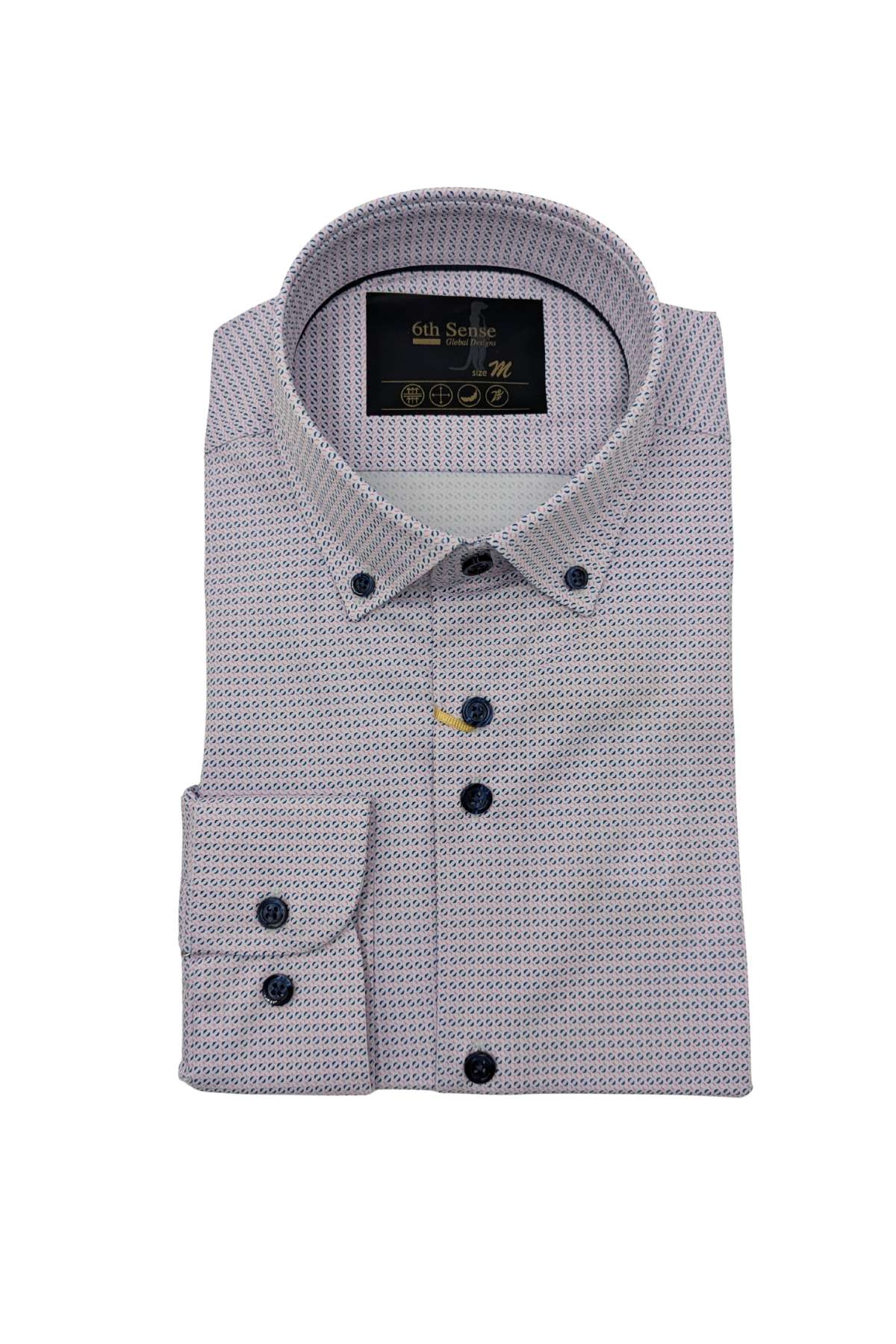 6TH SENSE 6th Sense Pink/Navy/White Shirt Pink/Navy/White front view